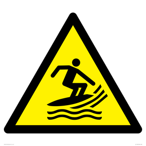 W046 Warning: Surf craft area